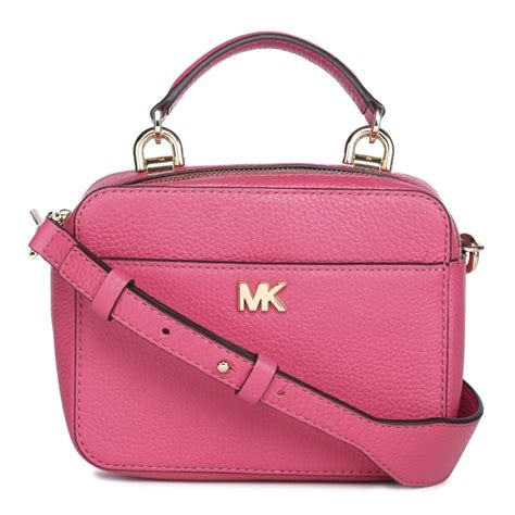 michael kors ellis satchel pink|Michael Kors pink crossbody satchel.